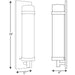 Progress Lighting Hartwick Collection Brushed Nickel One-Light Wall Sconce (P710088-009)
