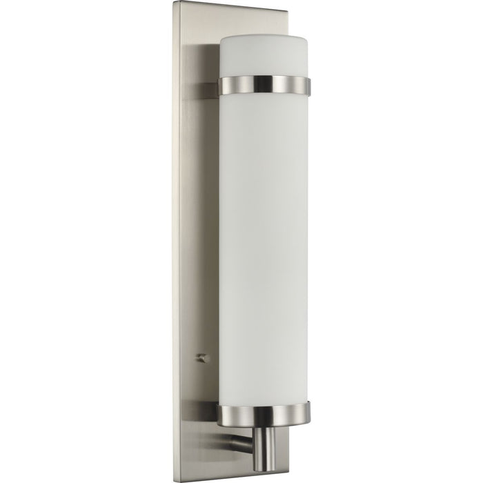 Progress Lighting Hartwick Collection Brushed Nickel One-Light Wall Sconce (P710088-009)