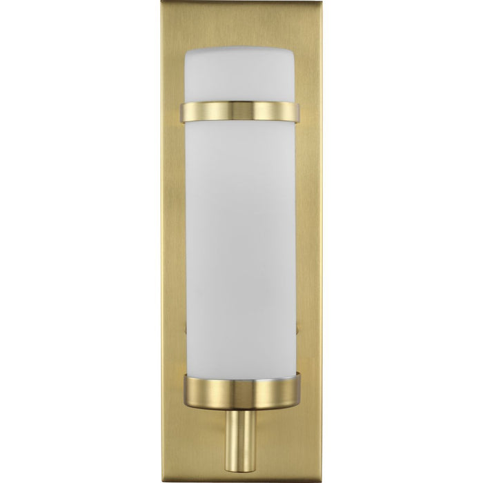 Progress Lighting Hartwick Collection Satin Brass One-Light Wall Sconce (P710087-012)