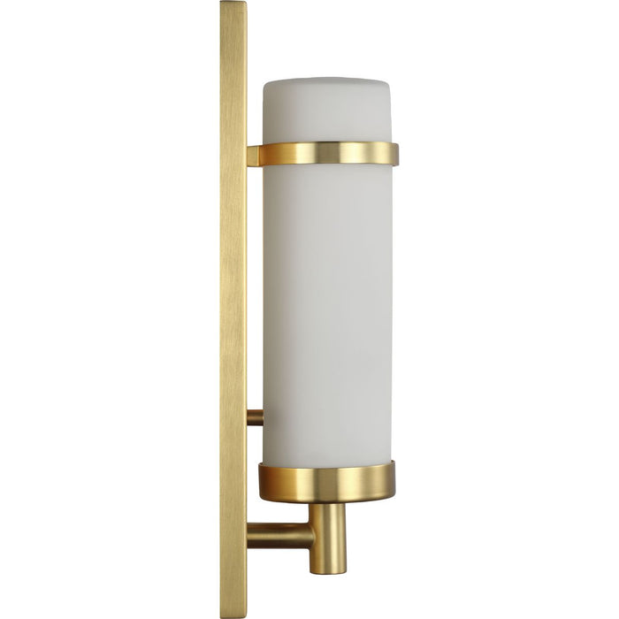 Progress Lighting Hartwick Collection Satin Brass One-Light Wall Sconce (P710087-012)