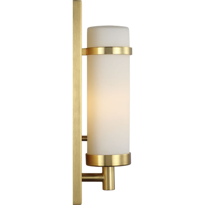Progress Lighting Hartwick Collection Satin Brass One-Light Wall Sconce (P710087-012)