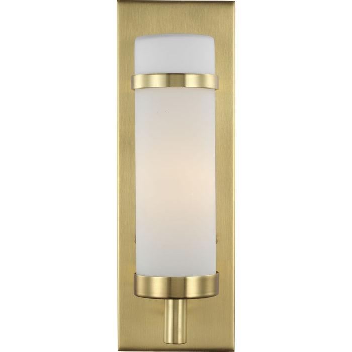 Progress Lighting Hartwick Collection Satin Brass One-Light Wall Sconce (P710087-012)
