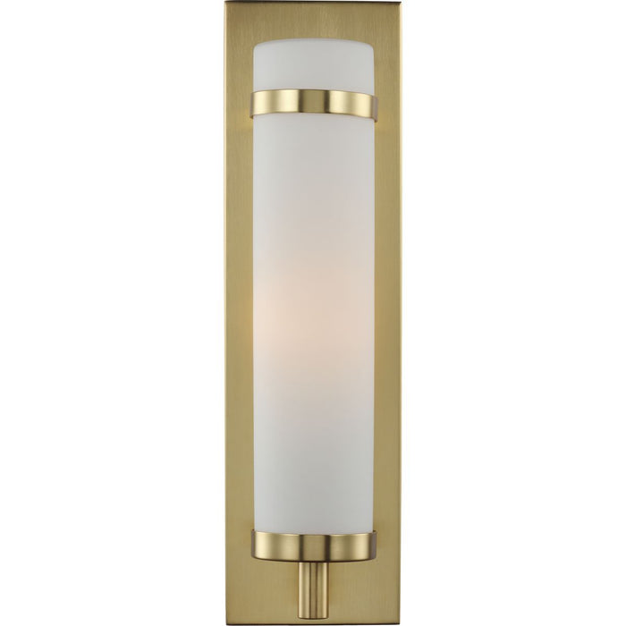 Progress Lighting Hartwick Collection Satin Brass One-Light Wall Sconce (P710088-012)