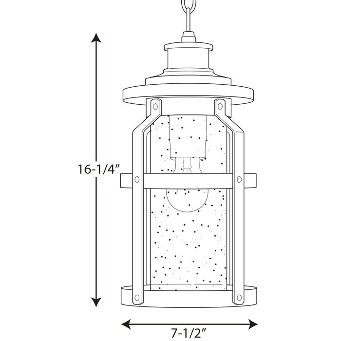 Progress Lighting Haslett Collection One-Light Hanging Lantern (P550031-031)