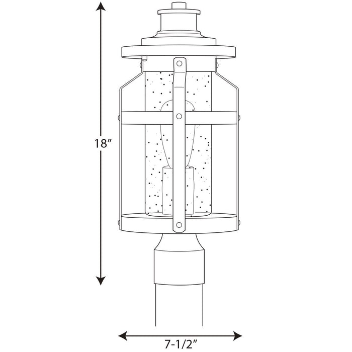 Progress Lighting Haslett Collection One-Light Post Lantern (P540031-031)