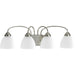 Progress Lighting Heart Collection Four-Light Bath And Vanity (P2928-09)