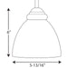 Progress Lighting Heart Collection One-Light Mini-Pendant (P5131-20)