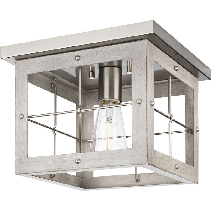 Progress Lighting Hedgerow Collection 1 Light 60W Medium Base Flush Mount Close To Ceiling Fixture (P350197-009)