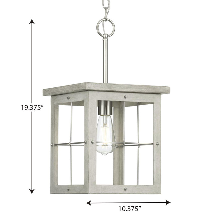 Progress Lighting Hedgerow Collection 1 Light 60W Medium Base Mini-Pendant Fixture (P500317-009)