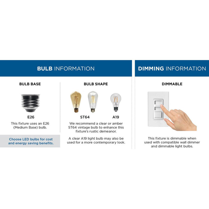 Progress Lighting Hedgerow Collection 1 Light 60W Medium Base Mini-Pendant Fixture (P500317-175)