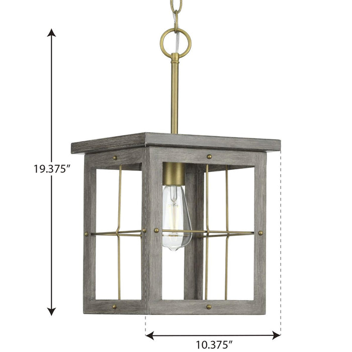 Progress Lighting Hedgerow Collection 1 Light 60W Medium Base Mini-Pendant Fixture (P500317-175)