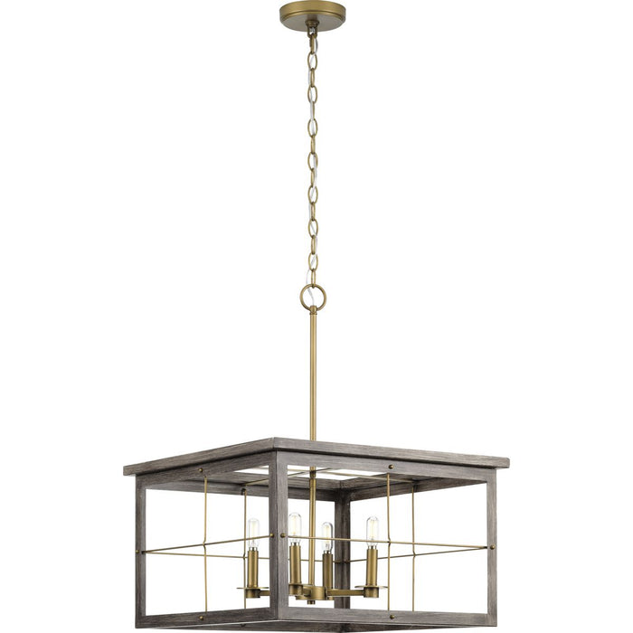 Progress Lighting Hedgerow Collection 4 Light 60W Candelabra Base Chandelier (P400253-175)