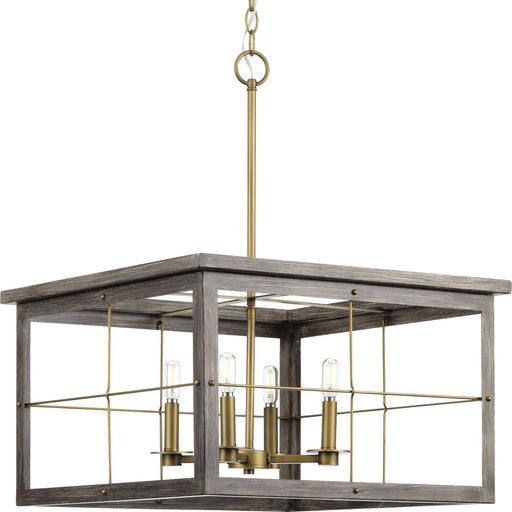 Progress Lighting Hedgerow Collection 4 Light 60W Candelabra Base Chandelier (P400253-175)