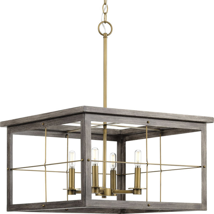 Progress Lighting Hedgerow Collection 4 Light 60W Candelabra Base Chandelier (P400253-175)