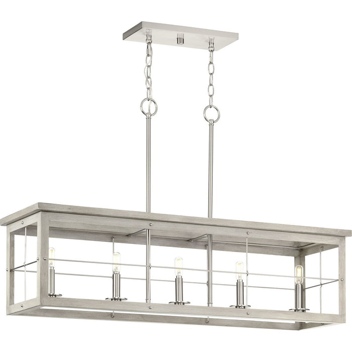 Progress Lighting Hedgerow Collection 5 Light 60W Candelabra Base Island Fixture (P400254-009)