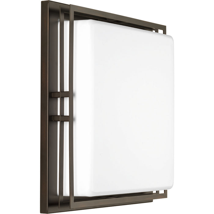 Progress Lighting Helm Collection Two-Light 14 Inch LED Flush Mount 3000K (P3448-2030K9)