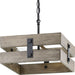Progress Lighting Hemsworth Collection Black Two-Light 13-1/2 Inch Semi-Flush Mount (P350172-031)