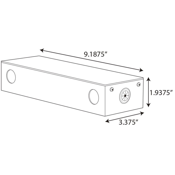 Progress Lighting Hide-A-Lite LED Tape 24V Power Supply 80W Dimmable Driver For LED Tape (P700023-031)