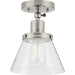 Progress Lighting Hinton Collection 1 Light 60W Medium Base Flush Mount Close To Ceiling Fixture (P350198-009)