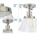 Progress Lighting Hinton Collection 1 Light 60W Medium Base Flush Mount Close To Ceiling Fixture (P350198-009)