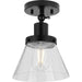 Progress Lighting Hinton Collection 1 Light 60W Medium Base Flush Mount Close To Ceiling Fixture (P350198-031)