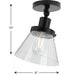 Progress Lighting Hinton Collection 1 Light 60W Medium Base Flush Mount Close To Ceiling Fixture (P350198-031)