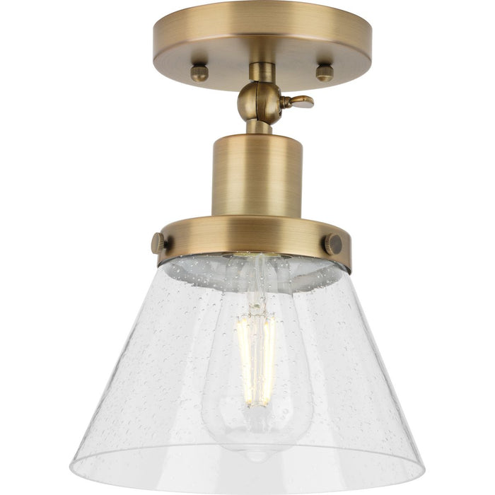 Progress Lighting Hinton Collection 1 Light 60W Medium Base Flush Mount Close To Ceiling Fixture (P350198-163)
