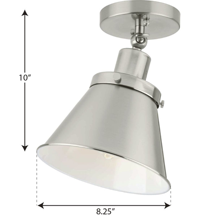 Progress Lighting Hinton Collection 1 Light 60W Medium Base Flush Mount Close To Ceiling Fixture (P350199-009)