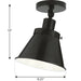 Progress Lighting Hinton Collection 1 Light 60W Medium Base Flush Mount Close To Ceiling Fixture (P350199-031)