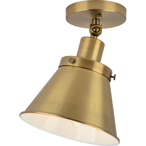 Progress Lighting Hinton Collection 1 Light 60W Medium Base Flush Mount Close To Ceiling Fixture (P350199-163)