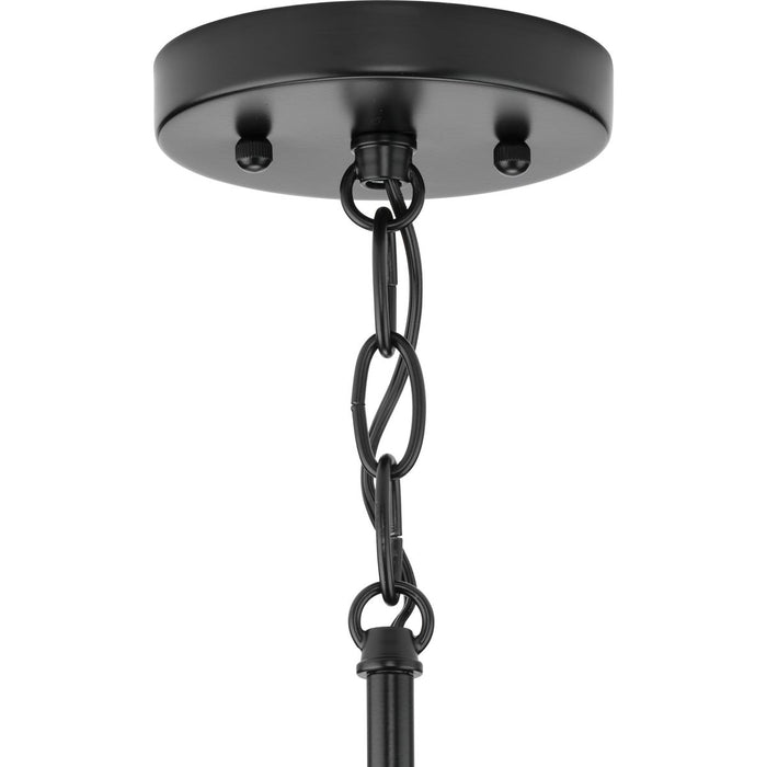 Progress Lighting Hinton Collection 100W One-Light Large Pendant Glass Matte Black (P500384-31M)