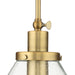 Progress Lighting Hinton Collection 100W One-Light Large Pendant Glass Vintage Brass (P500384-163)