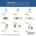 Progress Lighting Hinton Collection 100W One-Light Large Pendant Glass Vintage Brass (P500384-163)