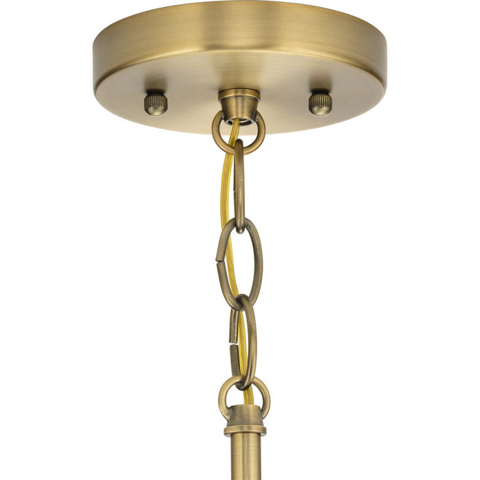 Progress Lighting Hinton Collection 100W One-Light Large Pendant Glass Vintage Brass (P500384-163)