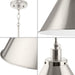 Progress Lighting Hinton Collection 100W One-Light Large Pendant Metal Brushed Nickel (P500385-009)