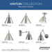 Progress Lighting Hinton Collection 100W One-Light Large Pendant Metal Brushed Nickel (P500385-009)