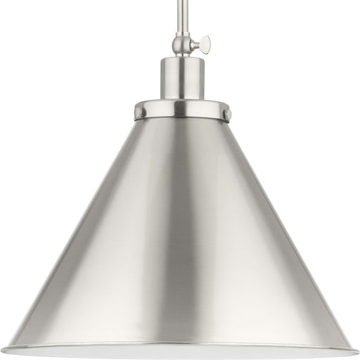 Progress Lighting Hinton Collection 100W One-Light Large Pendant Metal Brushed Nickel (P500385-009)