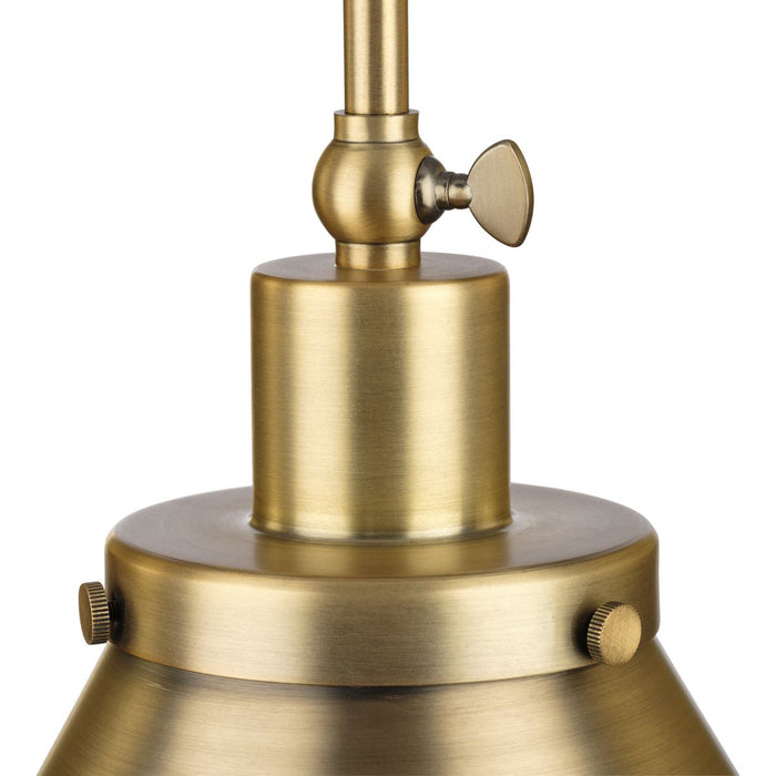 Progress Lighting Hinton Collection 100W One-Light Large Pendant Metal Vintage Brass (P500385-163)