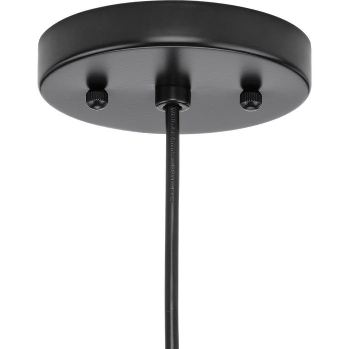 Progress Lighting Hinton Collection 60W One-Light Mini Pendant Glass Matte Black (P500382-31M)