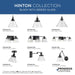 Progress Lighting Hinton Collection 60W One-Light Mini Pendant Glass Matte Black (P500382-31M)