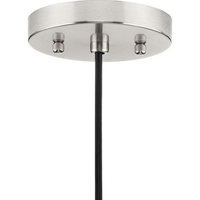 Progress Lighting Hinton Collection 60W One-Light Mini Pendant Metal Brushed Nickel (P500383-009)