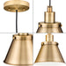 Progress Lighting Hinton Collection 60W One-Light Mini Pendant Metal Vintage Brass (P500383-163)