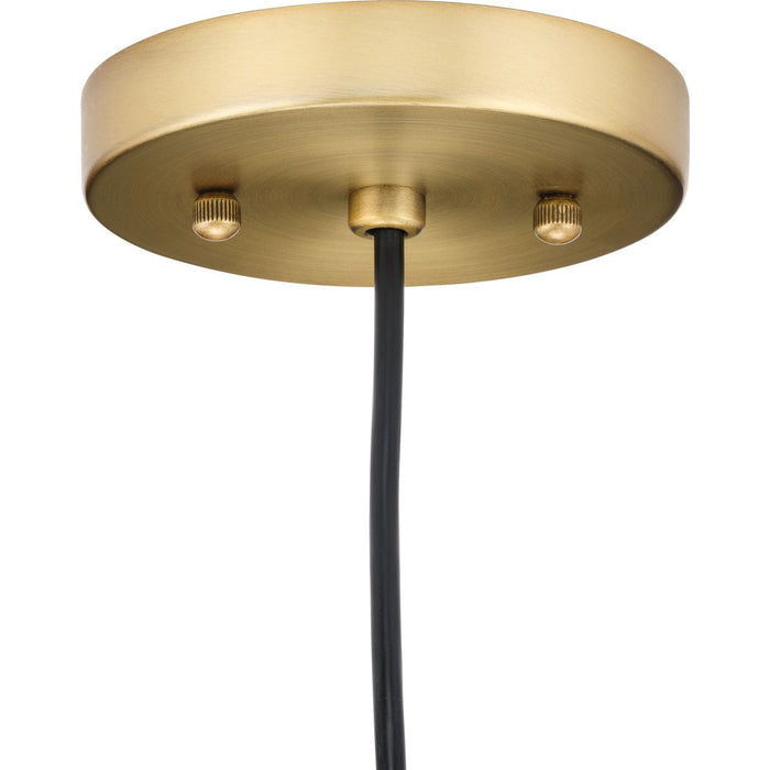 Progress Lighting Hinton Collection 60W One-Light Mini Pendant Metal Vintage Brass (P500383-163)