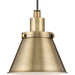 Progress Lighting Hinton Collection 60W One-Light Mini Pendant Metal Vintage Brass (P500383-163)