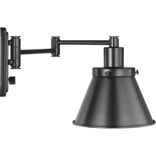 Progress Lighting Hinton Collection Black Swing Arm Wall Light (P710085-031)