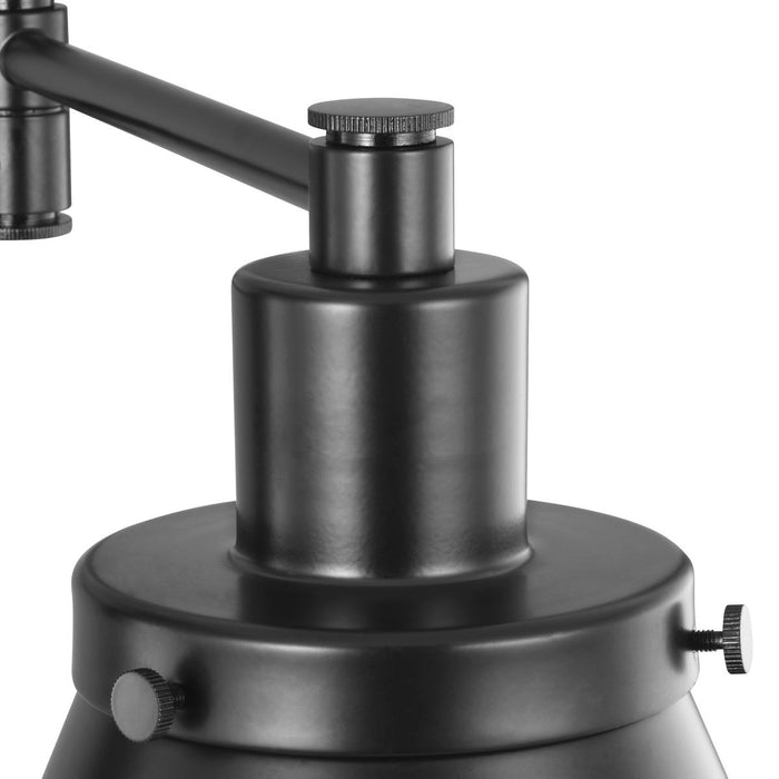 Progress Lighting Hinton Collection Black Swing Arm Wall Light (P710085-031)