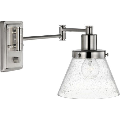 Progress Lighting Hinton Collection Brushed Nickel Swing Arm Wall Light (P710084-009)