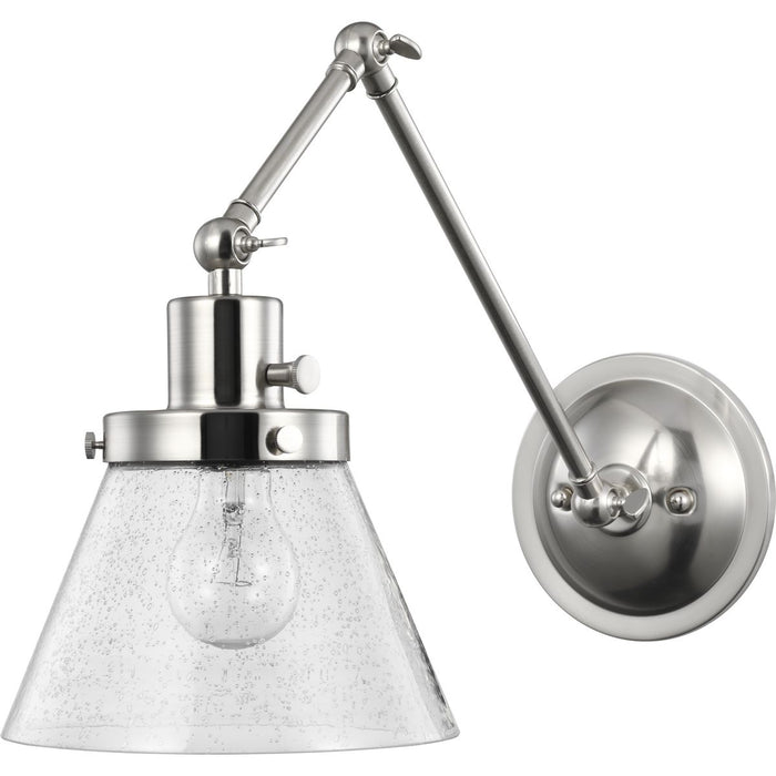 Progress Lighting Hinton Collection Brushed Nickel Swing Arm Wall Light (P710094-009)