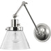 Progress Lighting Hinton Collection Brushed Nickel Swing Arm Wall Light (P710094-009)