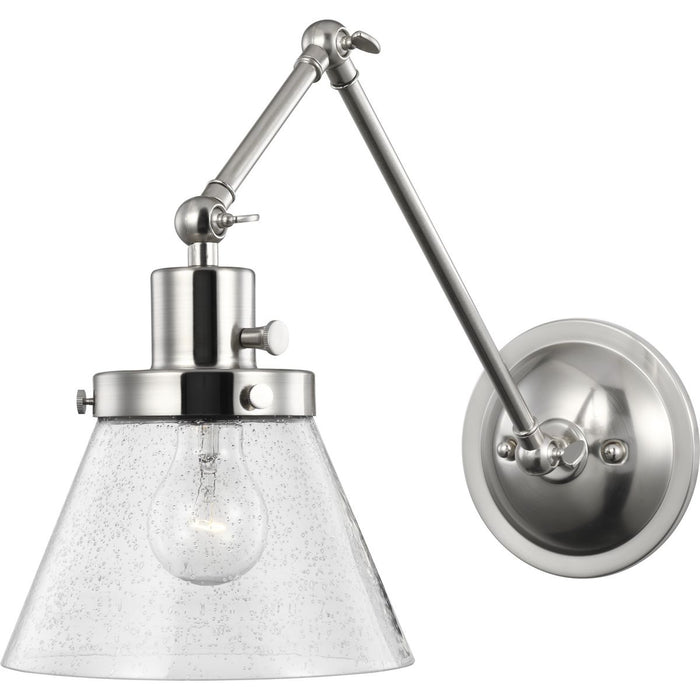 Progress Lighting Hinton Collection Brushed Nickel Swing Arm Wall Light (P710094-009)